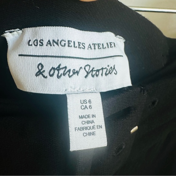 & Other Stories Classic Belted Straight Leg Trousers 6 Small - Picture 3 of 6